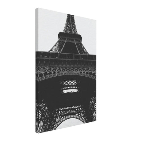 Eiffel's Perspective | Black and White Architectural Photography - Canvas - 40x60 cm / 16x24″ - 