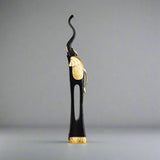 Elegant Elephant Sculptures – Modern Artistic Home Décor Ornaments - S - 71 CM - Black - 