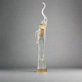Elegant Elephant Sculptures – Modern Artistic Home Décor Ornaments - S - 71 CM - Silver - 