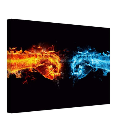 Elemental Clash | Conceptual Pop Art - Canvas - 30x45 cm / 12x18″ - 