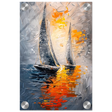 “Ember Sails” – Sailing Into the Sunset on Firelight Waters | Wall art Print - Acrylic Print - 20x30 cm / 8x12″ - 