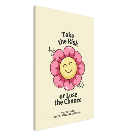 Embrace Positivity: Take the Risk | motivational wall art print - 60x90 cm / 24x36″ - Canvas - 