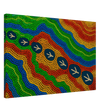 Emu Tracks Dreaming – Aboriginal Dot Painting Wall Art Print - Canvas - 50x75 cm / 20x30″ - 