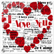 Endless Love - Expressions from Around the World | Digital Pop Art wall art print - Acrylic Print - 30x30 cm / 12x12″ - 