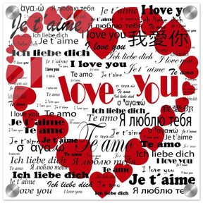 Endless Love - Expressions from Around the World | Digital Pop Art wall art print - Acrylic Print - 30x30 cm / 12x12″ - 