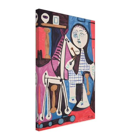 Enfant Avec Cheval a Toulettes by Pablo Picasso - Canvas - 40x60 cm / 16x24″ - Thick
