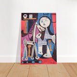 Enfant Avec Cheval a Toulettes by Pablo Picasso - Brushed Aluminum Print - 70x100 cm / 28x40″ - 