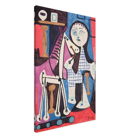 Enfant Avec Cheval a Toulettes by Pablo Picasso - Canvas - 60x90 cm / 24x36″ - Slim