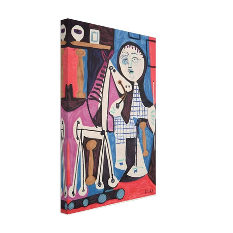Enfant Avec Cheval a Toulettes by Pablo Picasso - Canvas - 30x45 cm / 12x18″ - Thick
