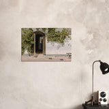 Entrance by Martinus Rorbye - Brushed Aluminum Print - 50x75 cm / 20x30″ - 