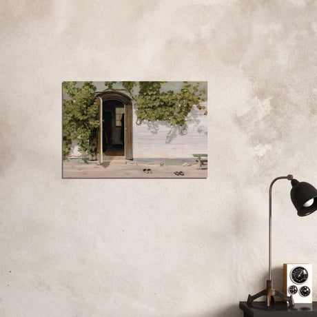 Entrance by Martinus Rorbye - Brushed Aluminum Print - 50x75 cm / 20x30″ - 