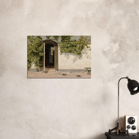 Entrance by Martinus Rorbye - Wood Prints - 50x75 cm / 20x30″ - 20 mm