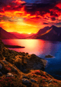 Eternal Sunset Symphony V04 | Travel Collection wall art print | Beaches and Sea - Acrylic Print - 30x45 cm / 12x18″ - 