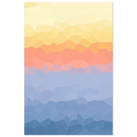 Ethereal Horizon: A Symphony of Color & Light | Abstract Wall art print - 30x45 cm / 12x18″ - Aluminum Print - 
