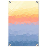 Ethereal Horizon: A Symphony of Color & Light | Abstract Wall art print - 30x45 cm / 12x18″ - Acrylic Print - 