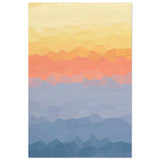Ethereal Horizon: A Symphony of Color & Light | Abstract Wall art print - 40x60 cm / 16x24″ - Wood Prints - 