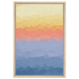 Ethereal Horizon: A Symphony of Color & Light | Abstract Wall art print - 50x75 cm / 20x30″ - Framed Canvas - Wood frame