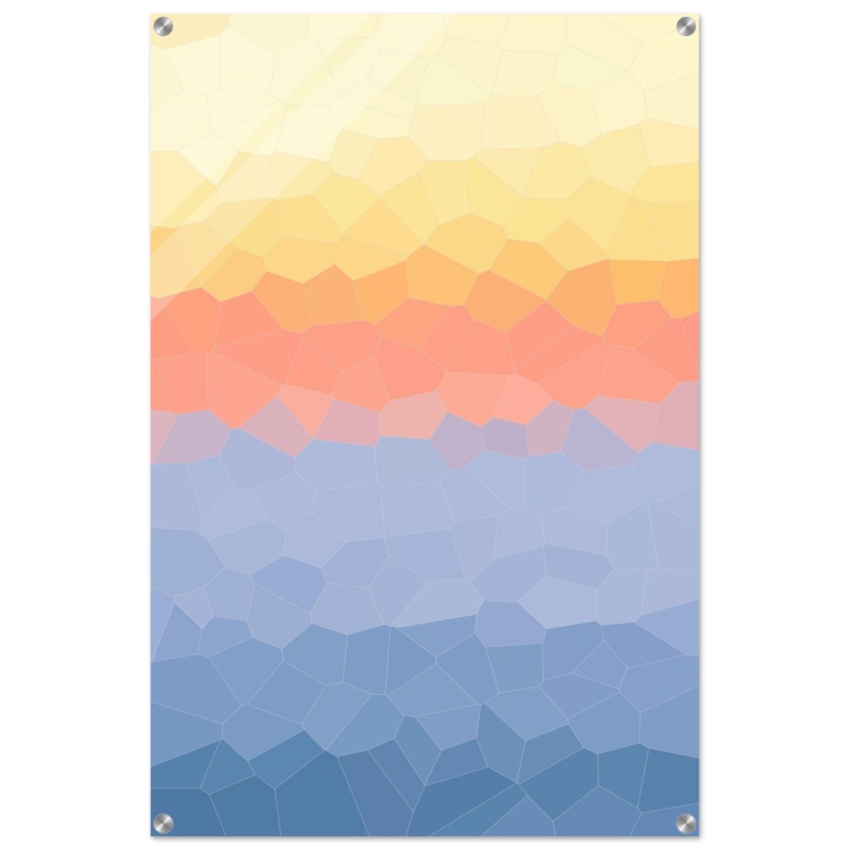 Ethereal Horizon: A Symphony of Color & Light | Abstract Wall art print - 60x90 cm / 24x36″ - Acrylic Print - 