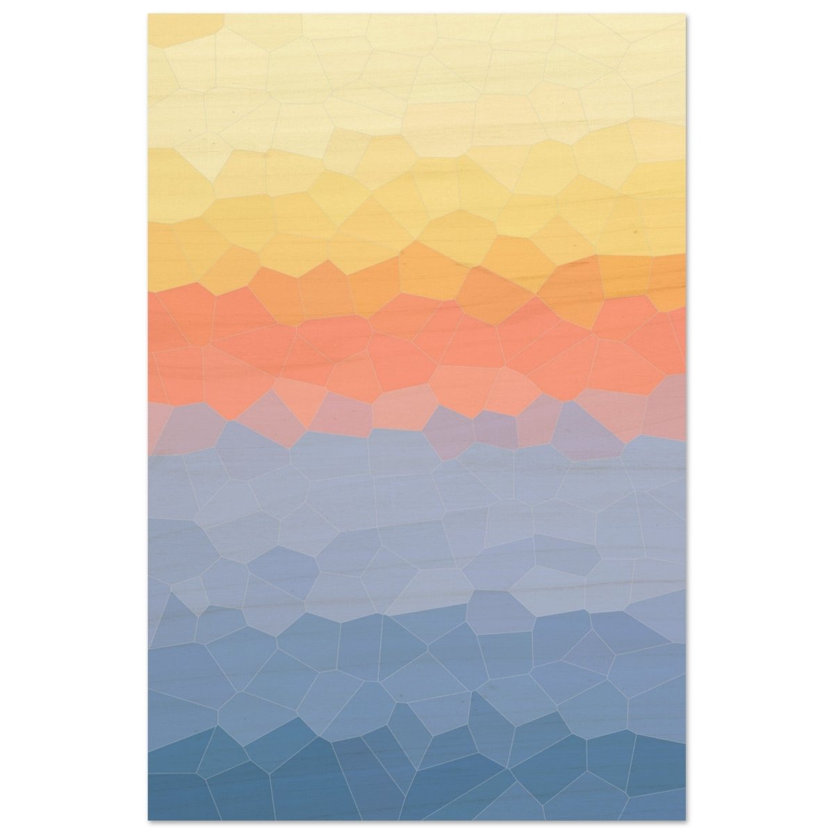 Ethereal Horizon: A Symphony of Color & Light | Abstract Wall art print - 50x75 cm / 20x30″ - Wood Prints - 