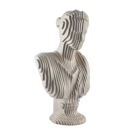 European Bust Sculpture with Golden Accent | Modern Resin Art - Style 01 - 
