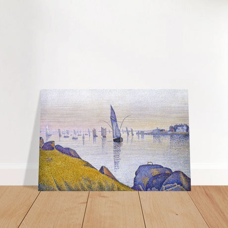 Evening Calm, Concarneau, Opus 220 (Allegro Maestoso) (1891) by Paul Signac | Vintage Wall art print - Brushed Aluminum Print - 50x75 cm / 20x30″ - 