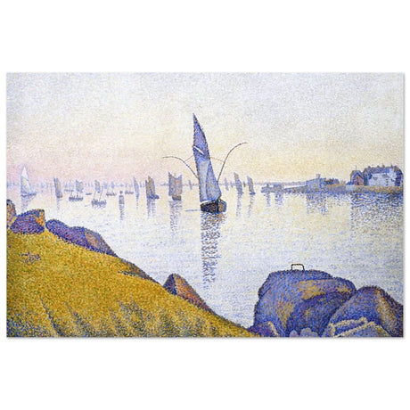 Evening Calm, Concarneau, Opus 220 (Allegro Maestoso) (1891) by Paul Signac | Vintage Wall art print - Aluminum Print - 30x45 cm / 12x18″ - 