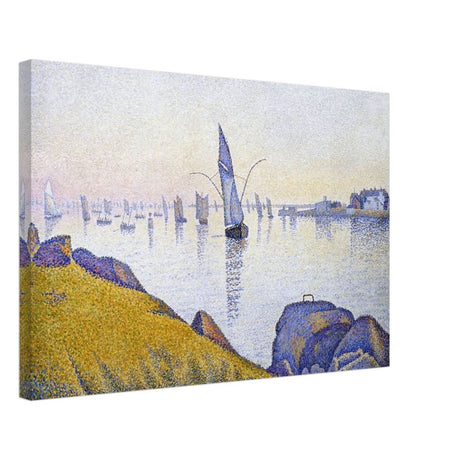 Evening Calm, Concarneau, Opus 220 (Allegro Maestoso) (1891) by Paul Signac | Vintage Wall art print - Canvas - 40x60 cm / 16x24″ - 