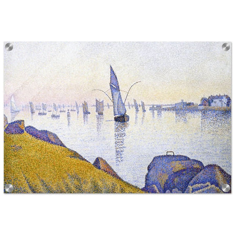 Evening Calm, Concarneau, Opus 220 (Allegro Maestoso) (1891) by Paul Signac | Vintage Wall art print - Acrylic Print - 40x60 cm / 16x24″ - 