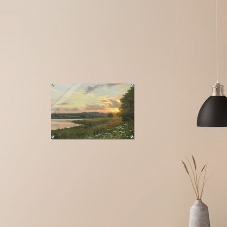 Eyebrook Sunset by Peter Barker - Acrylic Print - 40x60 cm / 16x24″ - 