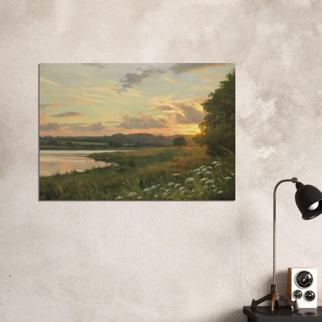 Eyebrook Sunset by Peter Barker - Wood Prints - 70x100 cm / 28x40″ - 10 mm
