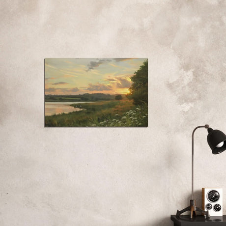 Eyebrook Sunset by Peter Barker - Wood Prints - 50x75 cm / 20x30″ - 20 mm