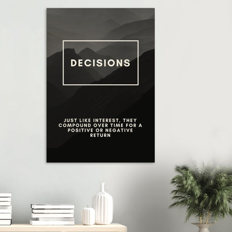 da vinci motivational wall art decisions