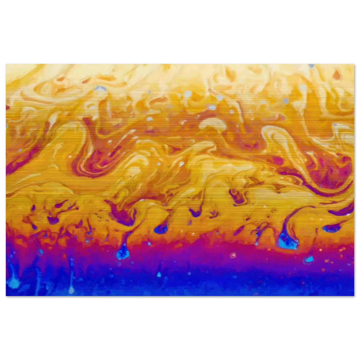 Lava Dreamscape â€“ Fluid Abstract Wall Art PrintCanvas60x90 cm / 24x36â€³