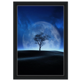 lunar silence a moonlit whisper in the night dreamy digital fantasy landscape wall art print70x100 cm / 28x40″Canvas