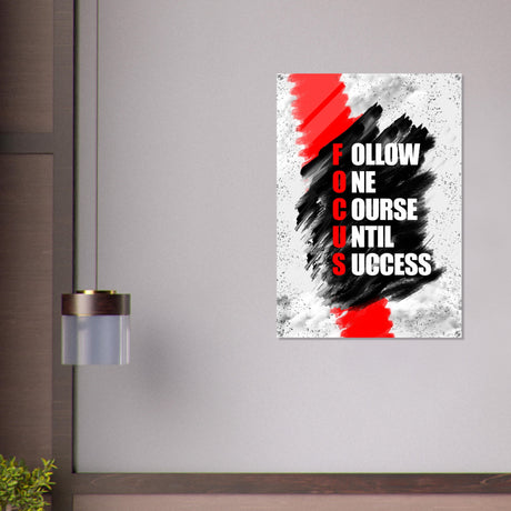 da vinci motivational wall art follow one course