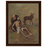The Good Samaritan by CypriÃ¡n MajernÃ­k â€“ Expressionist Biblical Wall Art PrintAcrylic Print30x40 cm / 12x16â€³