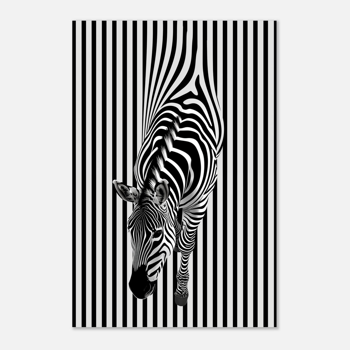  minimalist wall art wildlife zebra