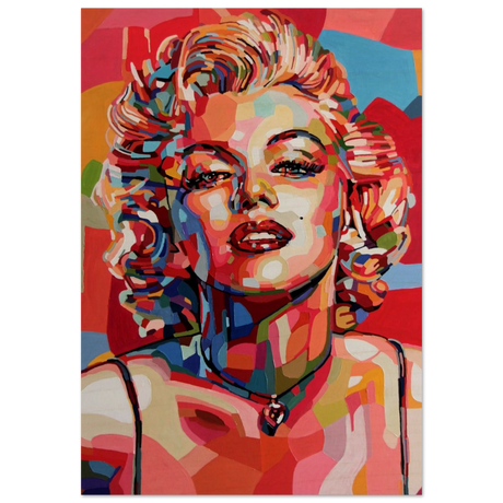 monroe mosaic wall art print40x60 cm / 16x24″Brushed Aluminum Print