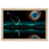celestial reflections a portal beyond the stars wall art print60x90 cm / 24x36″Framed Canvas