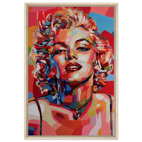 monroe mosaic wall art print20x30 cm / 8x12″Framed Canvas