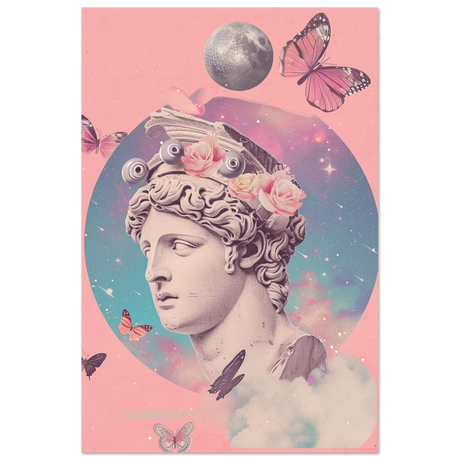 divine daydream neo classical cosmic reverie wall art print20x30 cm / 8x12″Canvas