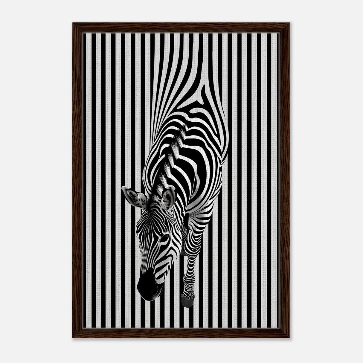  minimalist wall art wildlife zebra