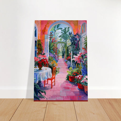 garden of morning light blooming terrace escape wall art print30x45 cm / 12x18″Fine Art Poster