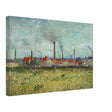 Factories at Asnières by Vincent van Gogh - Canvas - 30x45 cm / 12x18″ - Slim