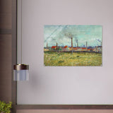 Factories at Asnières by Vincent van Gogh - Acrylic Print - 70x100 cm / 28x40″ - 