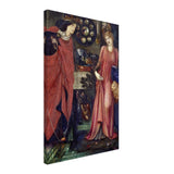 Fair Rosamund and Queen Eleanor (1861) by Sir Edward Burne–Jones | Vintage wall art print - Canvas - 40x60 cm / 16x24″ - 