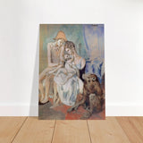 Family of Acrobats with Monkey by Pablo Picasso - Brushed Aluminum Print - 70x100 cm / 28x40″ - 