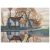 Farm near Duivendrecht by Piet Mondrian | Vintage wall art print - Aluminum Print - 50x70 cm / 20x28″ - 