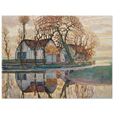 Farm near Duivendrecht by Piet Mondrian | Vintage wall art print - Wood Prints - 60x80 cm / 24x32″ - 