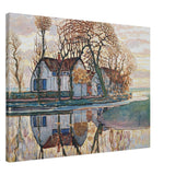 Farm near Duivendrecht by Piet Mondrian | Vintage wall art print - Canvas - 60x80 cm / 24x32″ - 